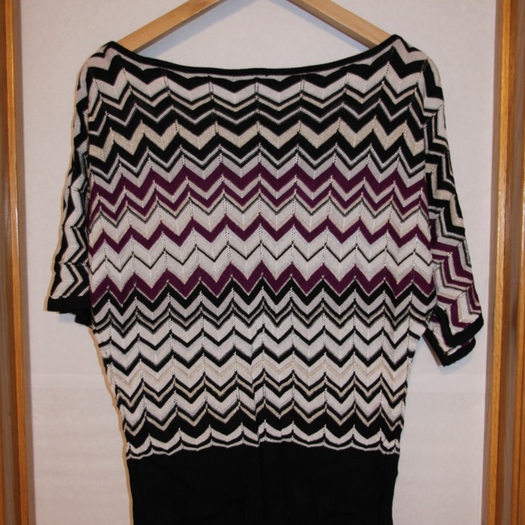FREE with Bundle WHBM Metallic & Purple Chevron Stripe Sweater - Picture 7 of 7